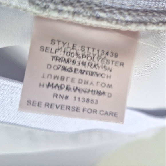 Olivia Grey Light Gray Sleeveless Women's Top Size XS - Picture 6 of 6